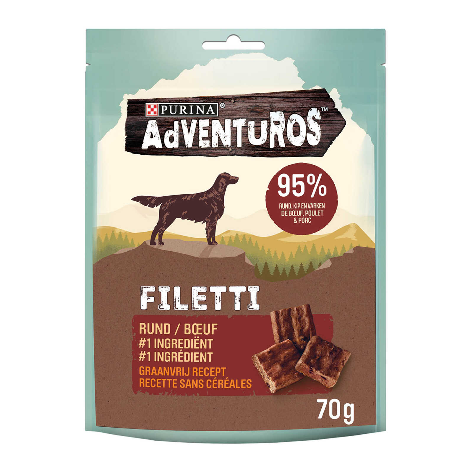 AdVENTuROS Filetti | Hondensnacks | Adult | Rund