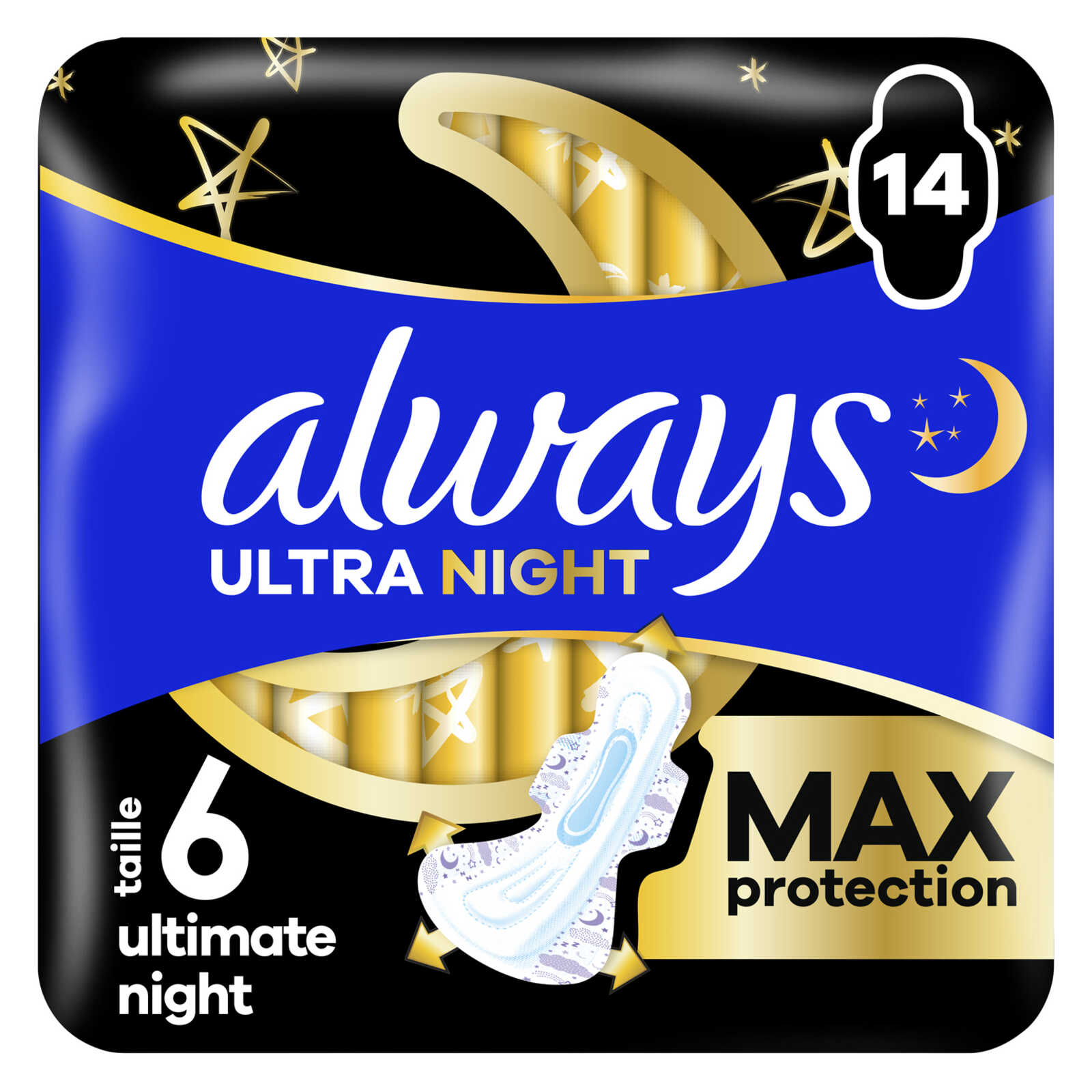 Always Maandverband | Met Vleugels | Nacht | M6