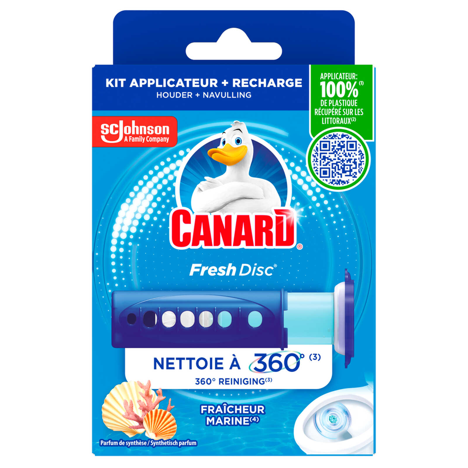 Canard WC Fresh Disc | Houder + Navul. | Marine