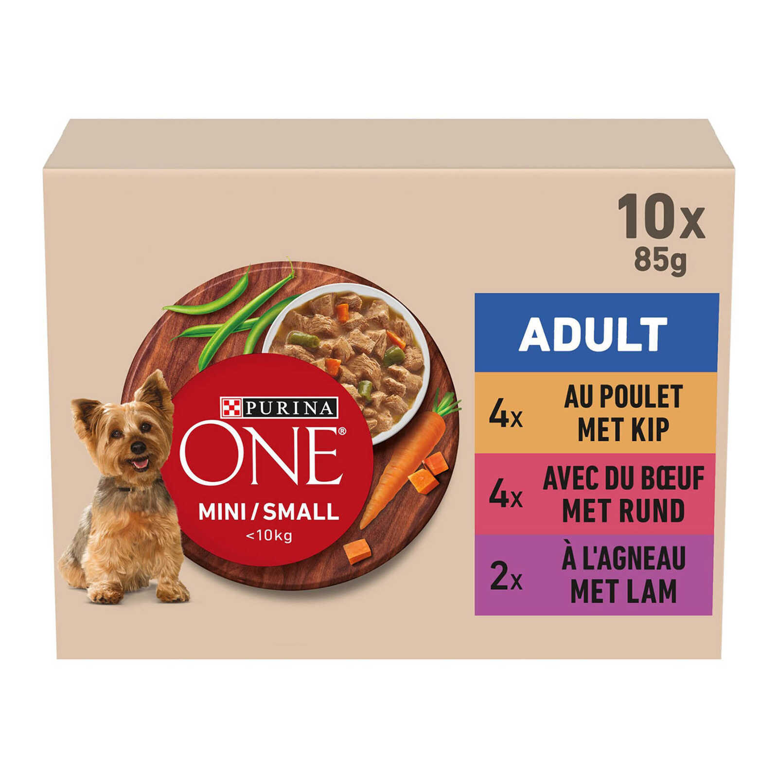 Purina ONE Hondenvoeding | Mini Adult | Saus | Vlees