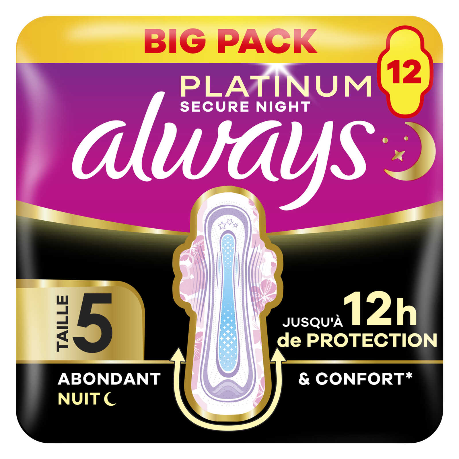 Always Maandverbanden | Secure Extra Nacht | Vleugels