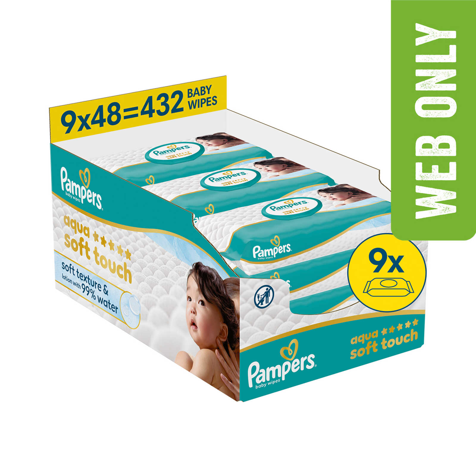Pampers Babydoekjes | Aqua Soft Touch