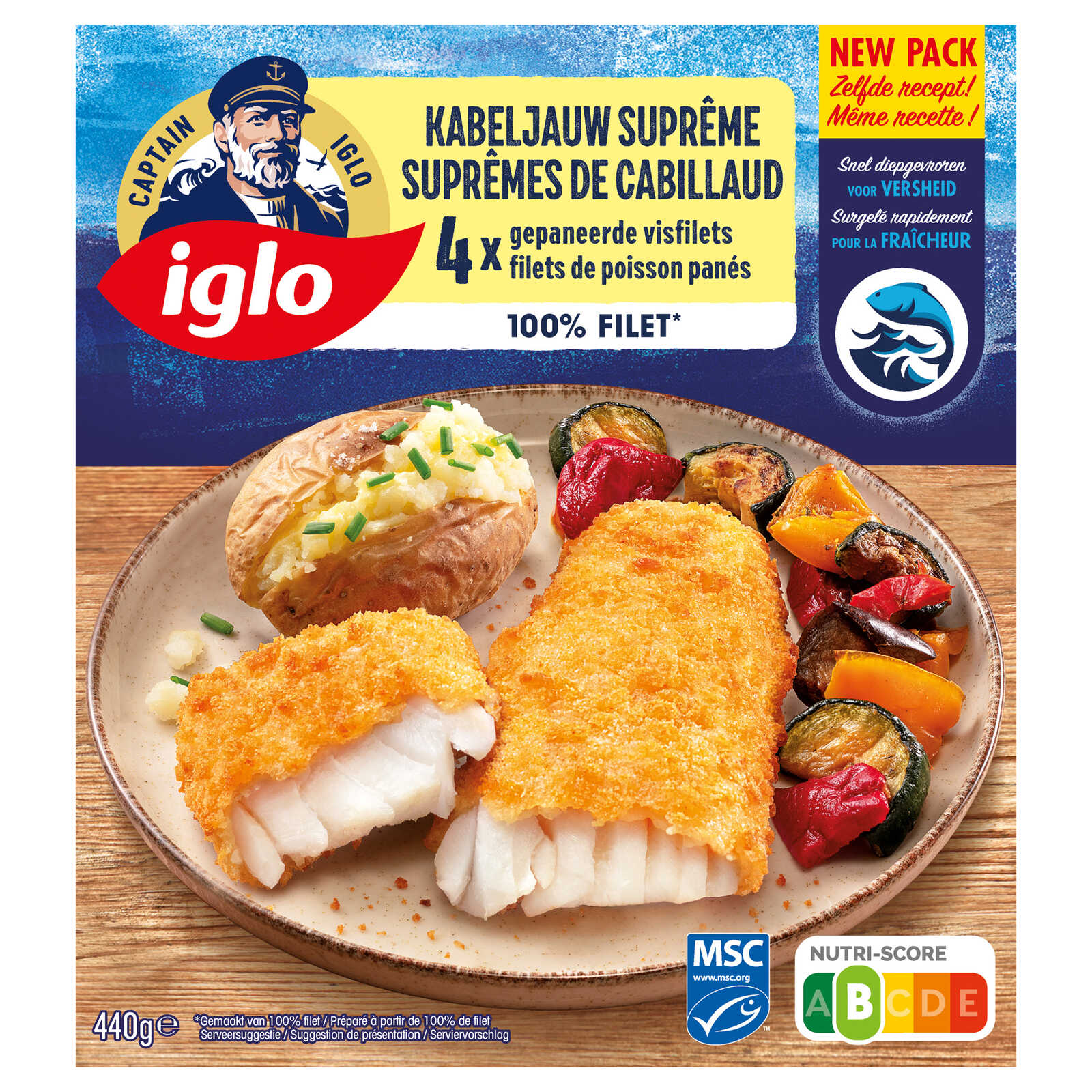 Iglo Kabeljauwfilet | Gepaneerd