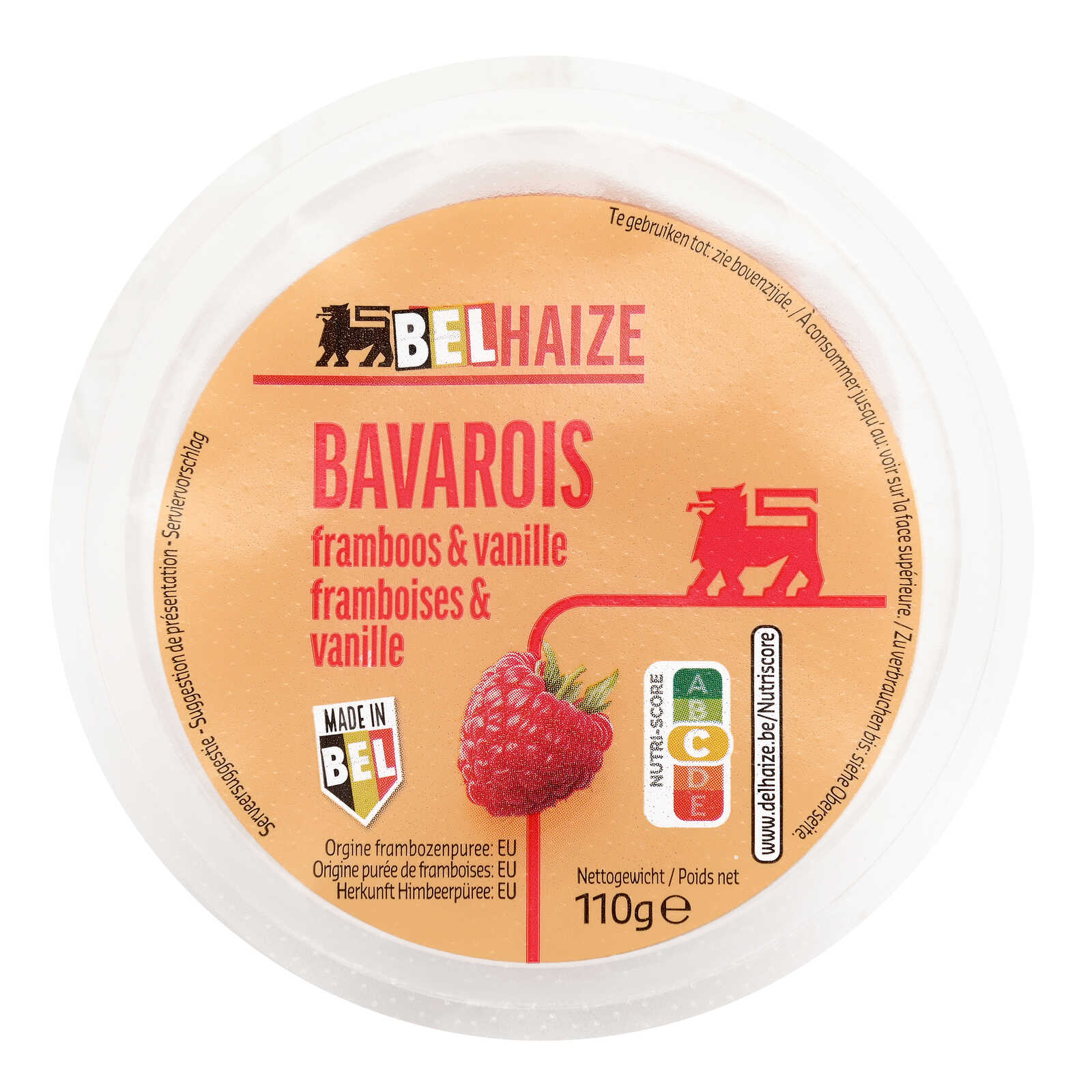 Delhaize Bavarois | Framboos-Vanille