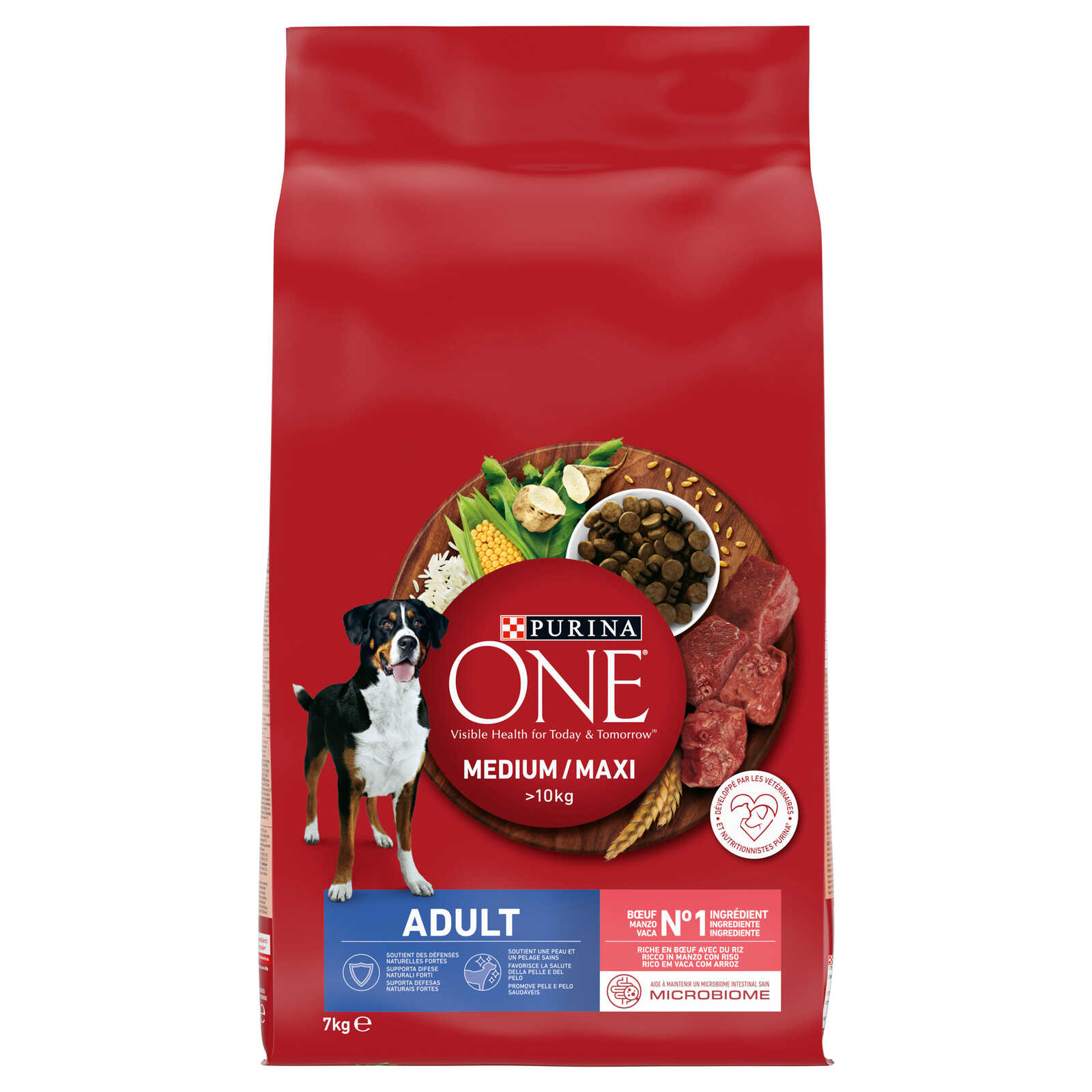 Purina ONE Dog food | Medium&Maxi | Adult | Rund&rijst
