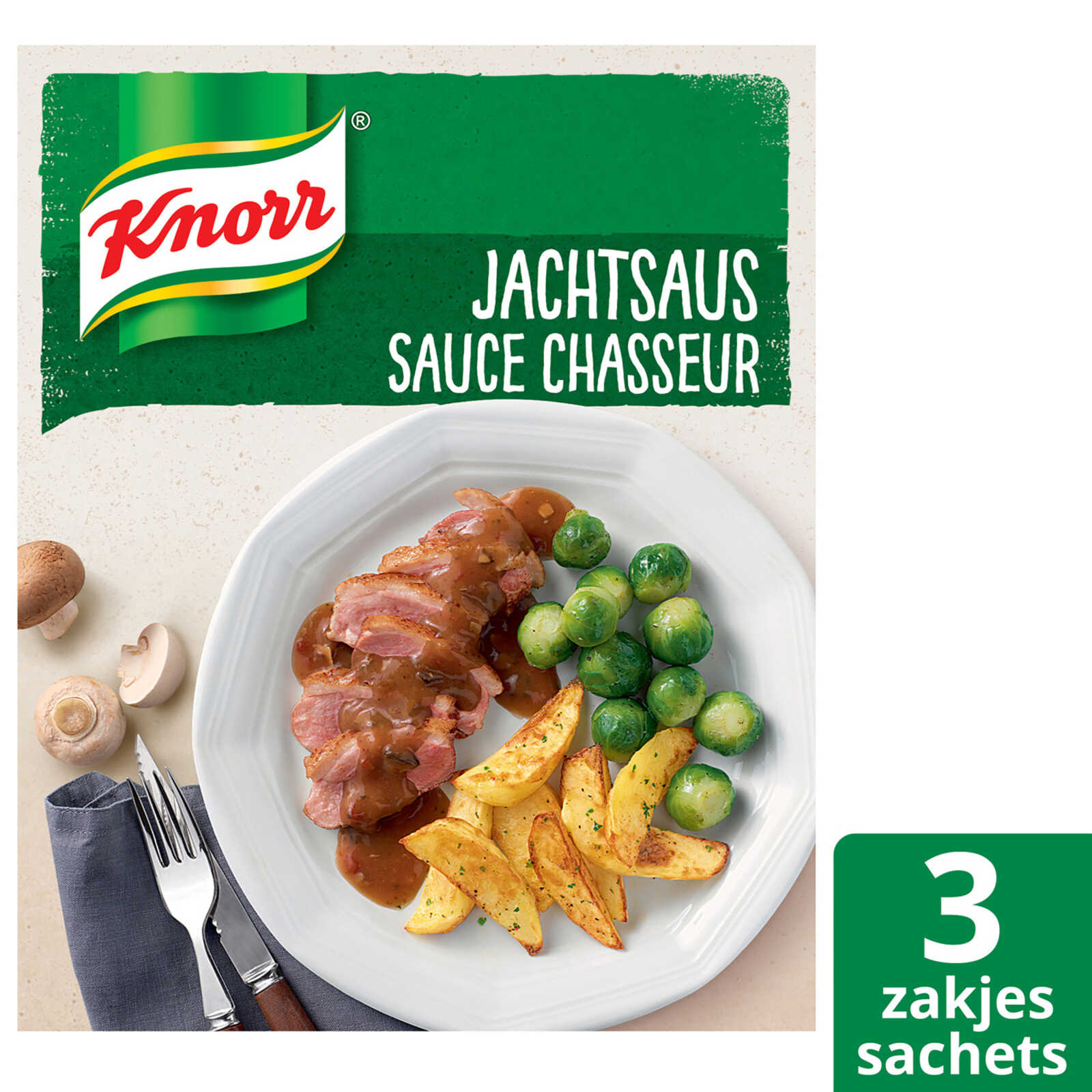 Knorr Droge Saus | Jachtsaus | 3x26 g