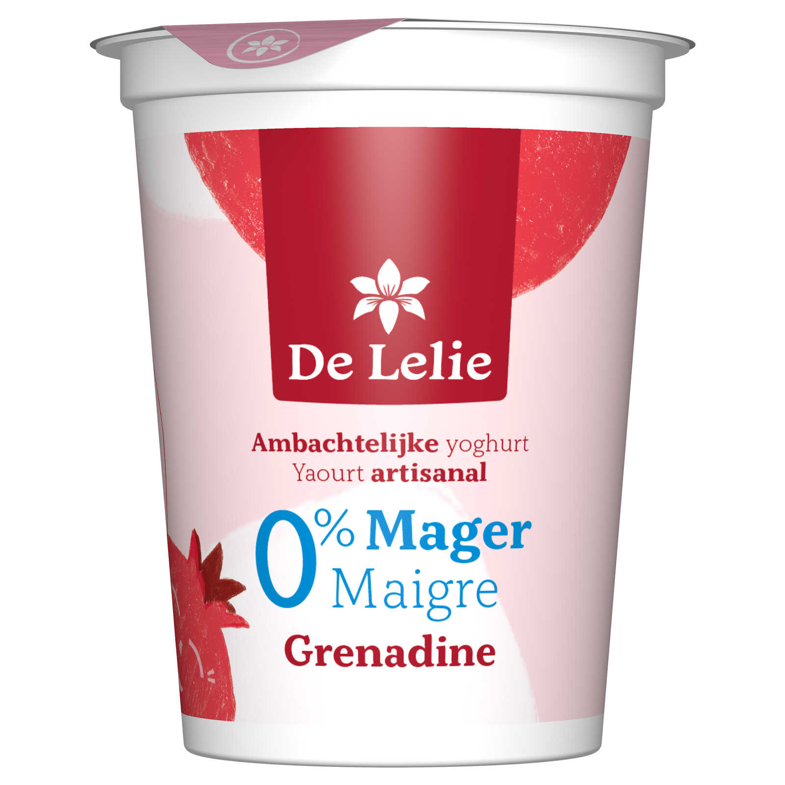 De Lelie Artisanaal | Yoghurt | Mager | Grenadine