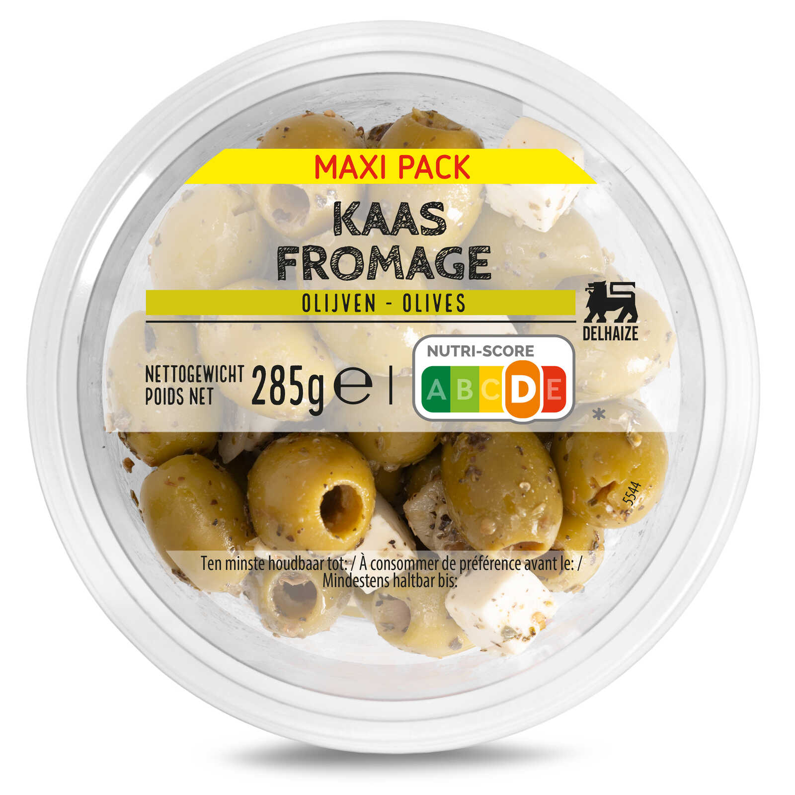 Delhaize Olijven | Groen | Kaas | Maxi Pack