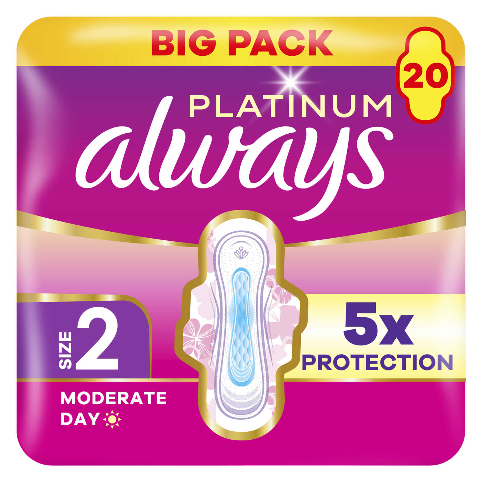 Always Maandverbanden | Long Plus | Met Vleugels