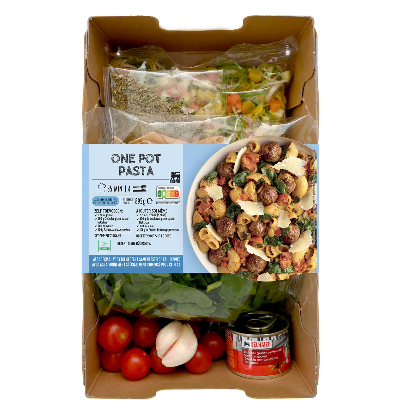 Delhaize Maaltijbox | Versneden | One pot pasta