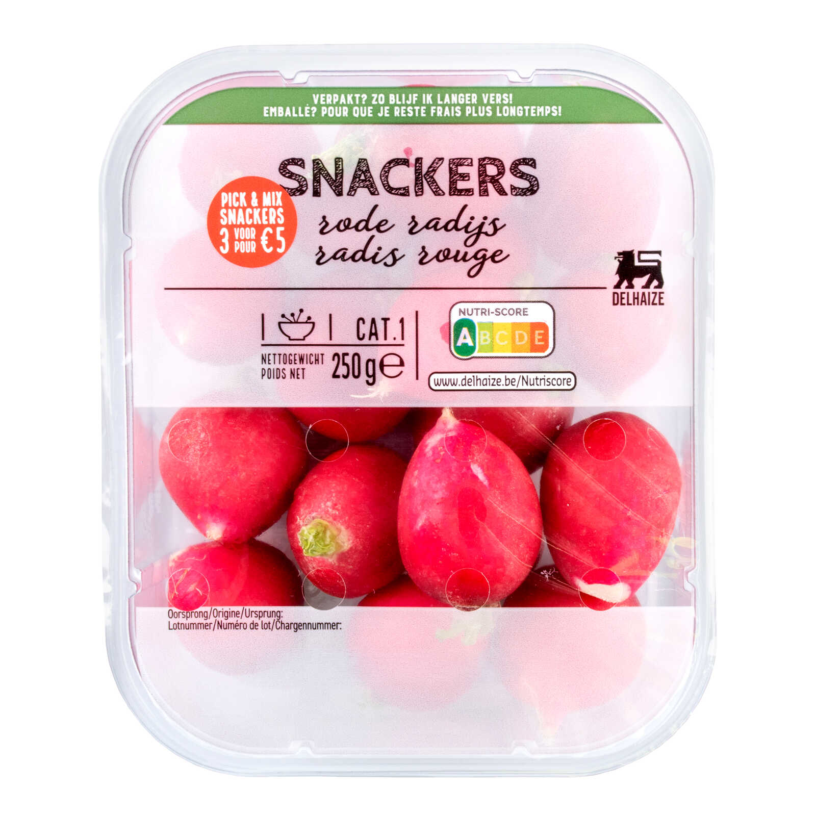 Delhaize Snackers | Rode radijs