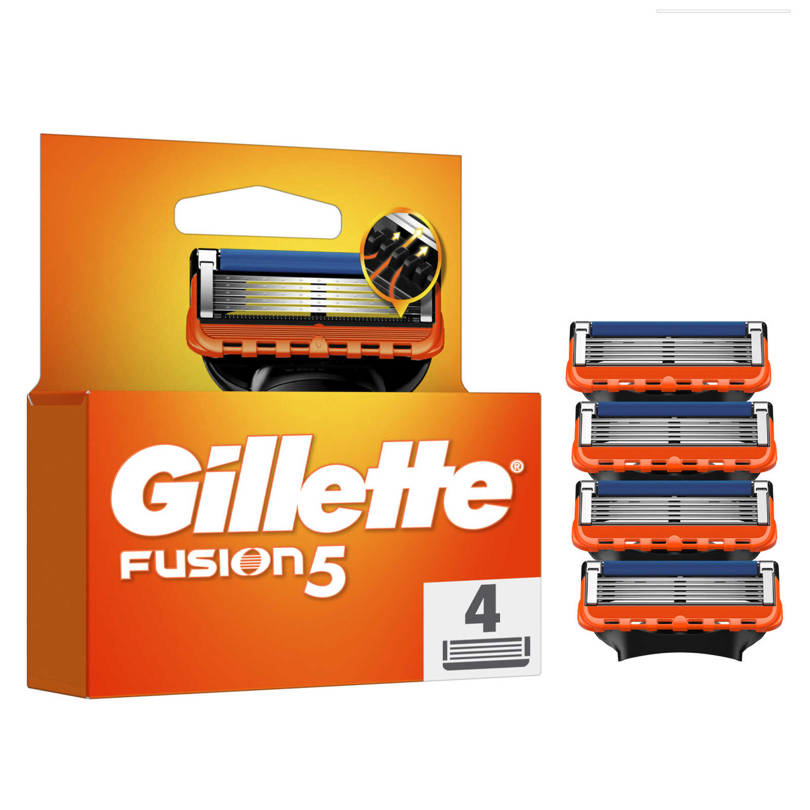 Gillette Fusion | Manueel | Mesjes | 4st