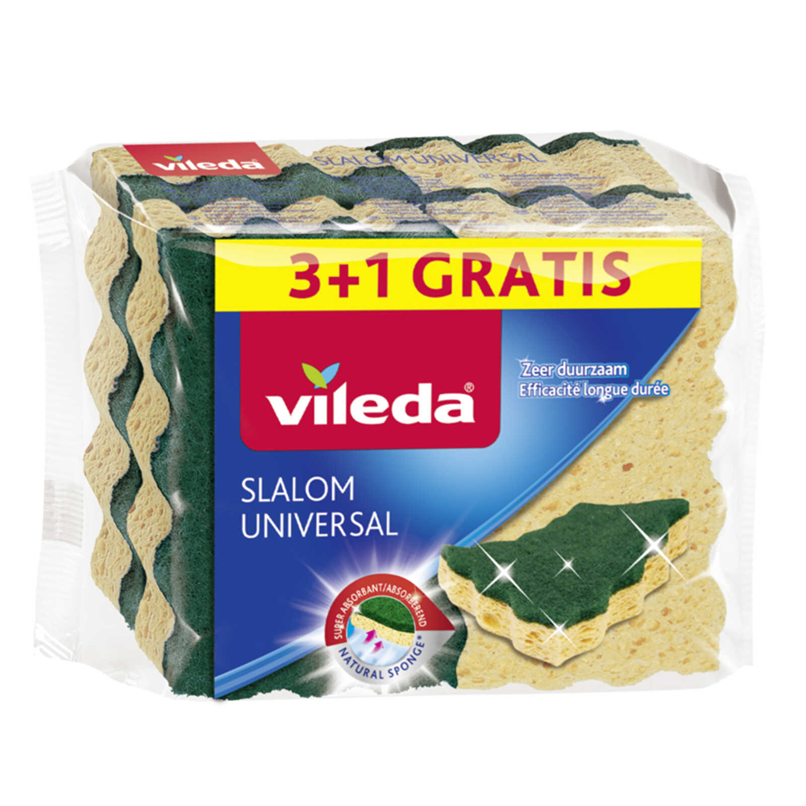 Vileda Schuursponzen | Slalom Universal | 3+1