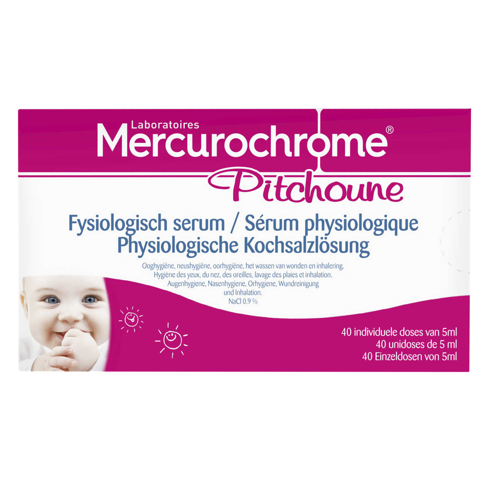 Mercurochrome Fysiologisch serum
