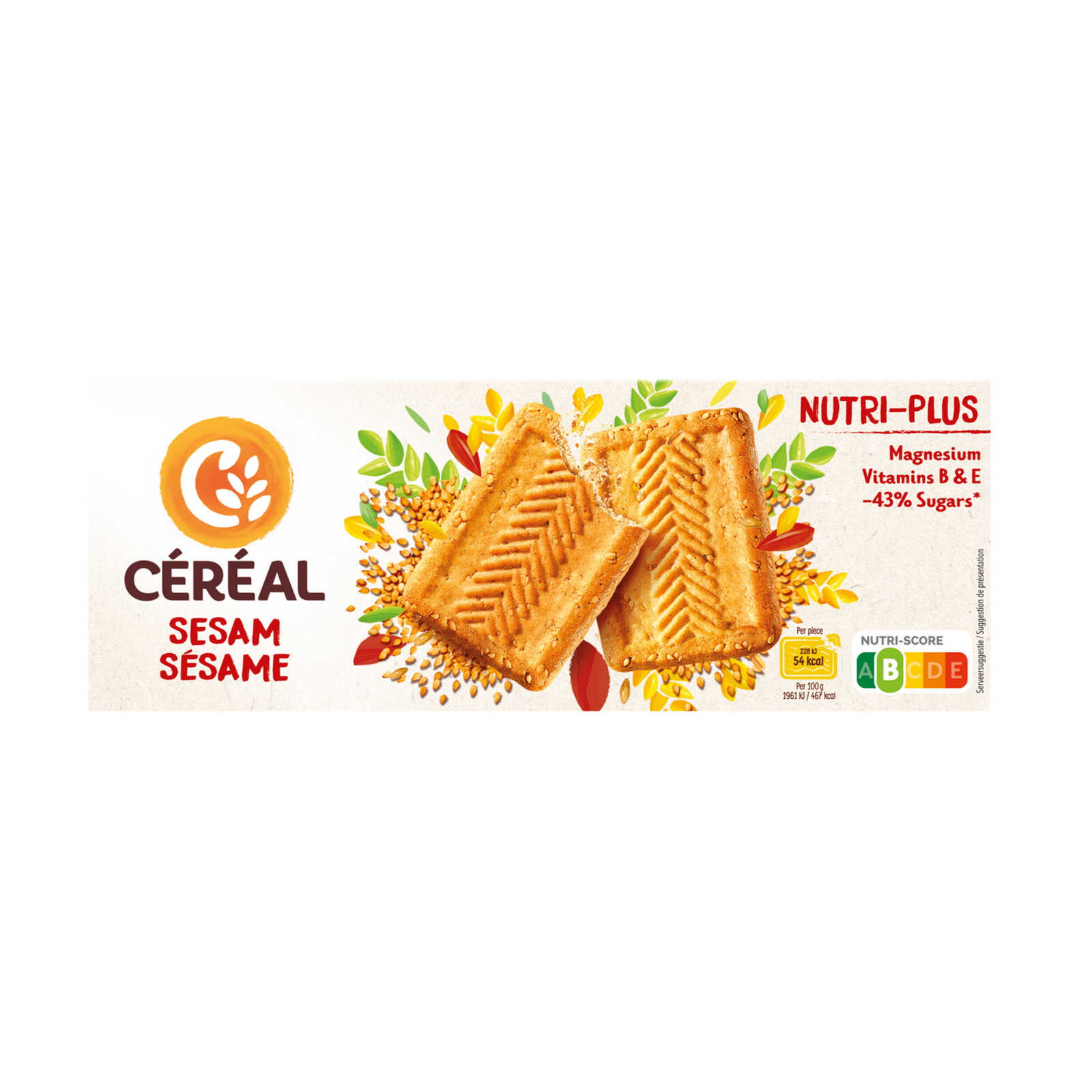 Céréal Actif+ | Vitaliteit | Koekjes | Sesam