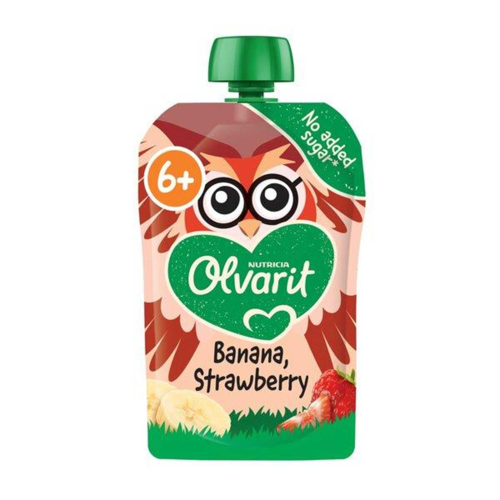 Olvarit Knijpzakje | Banaan Aardbei | 6m+