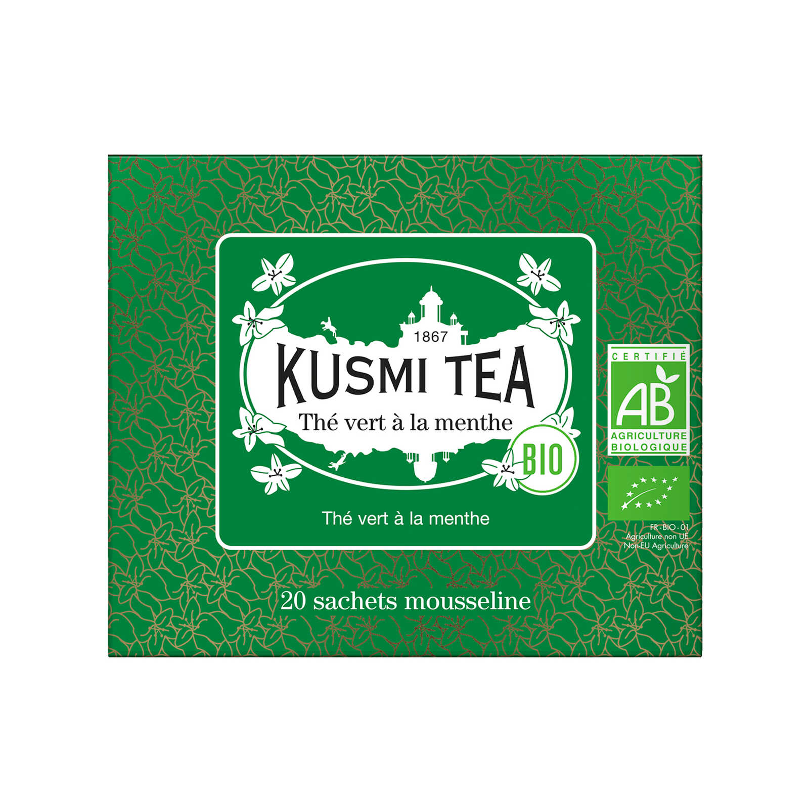 Kusmi Tea Groene thee | Mint | 20z | Bio