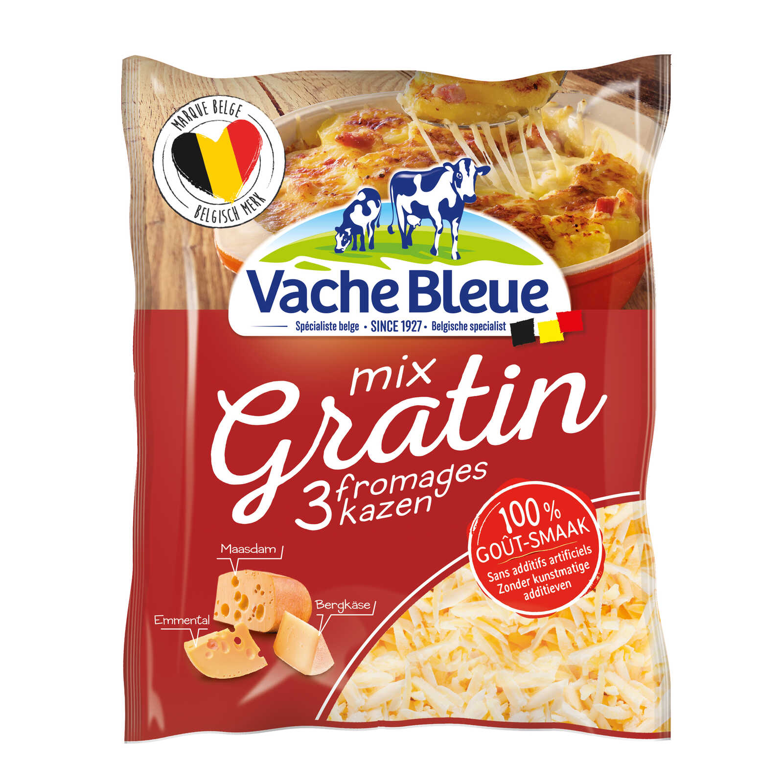 Vache Bleue Gratin | Geraspte kaas | Emmental-Maasdam