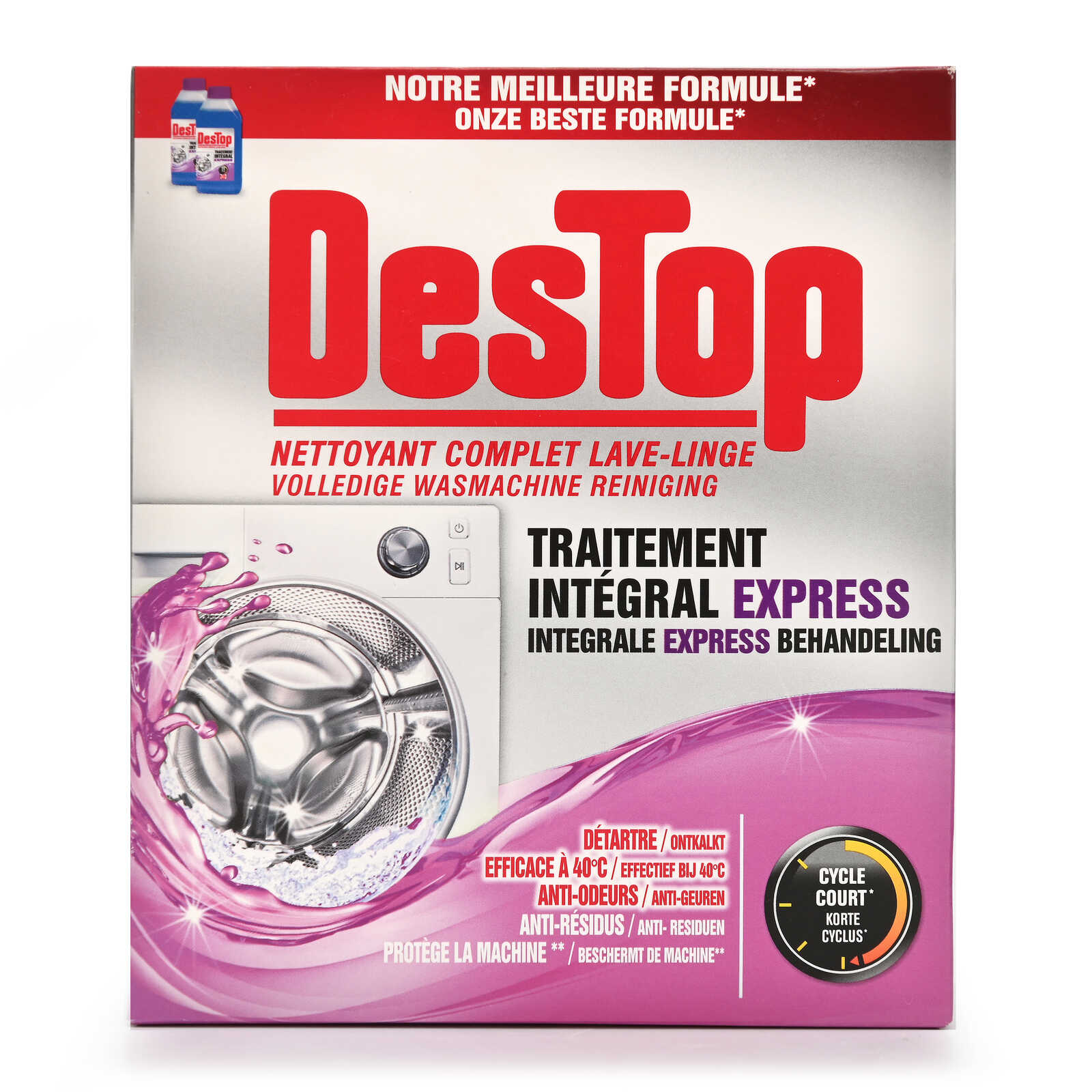 Destop Wasmachinereiniger | Integrale behandeling