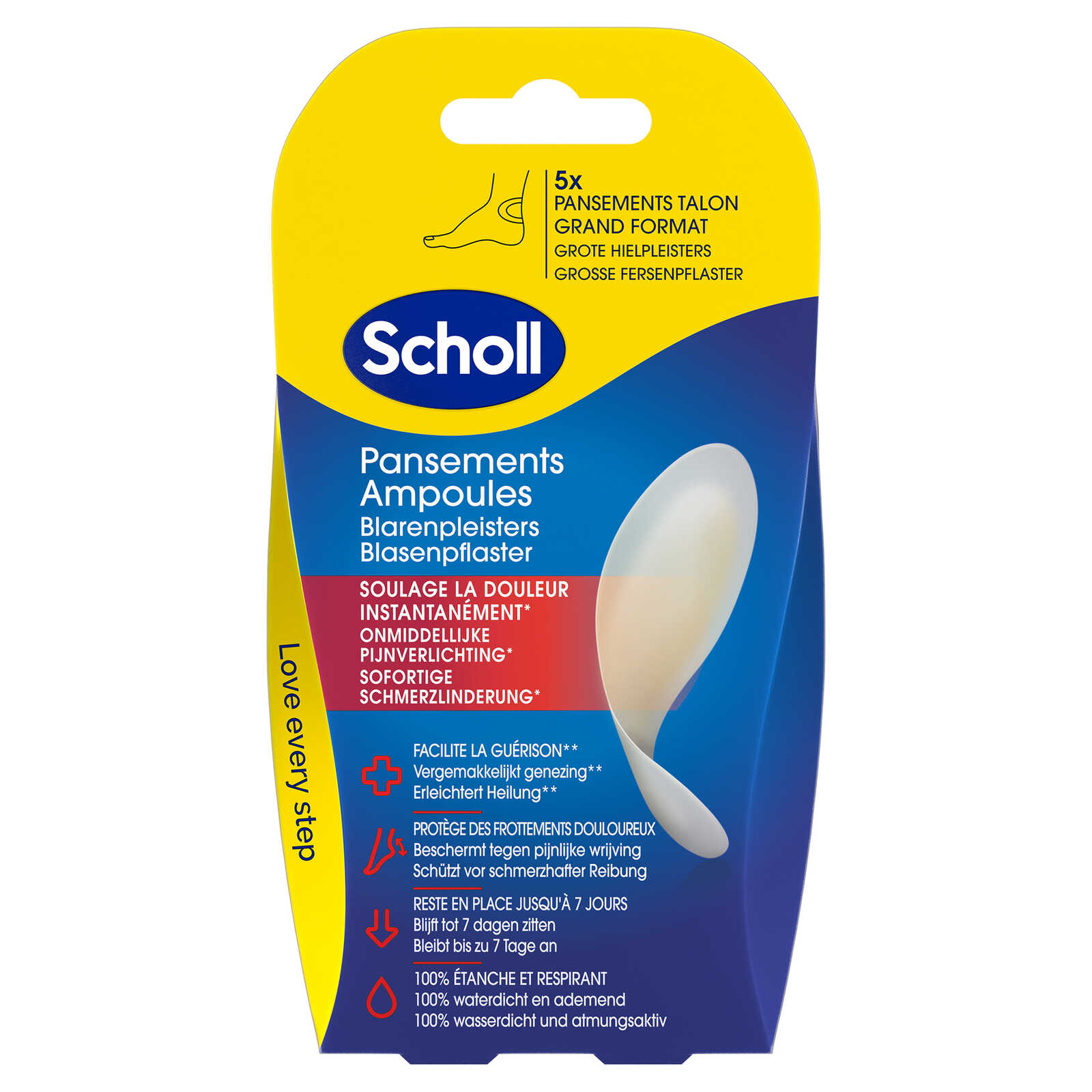 Scholl Blarenpleisters hiel | groot formaat