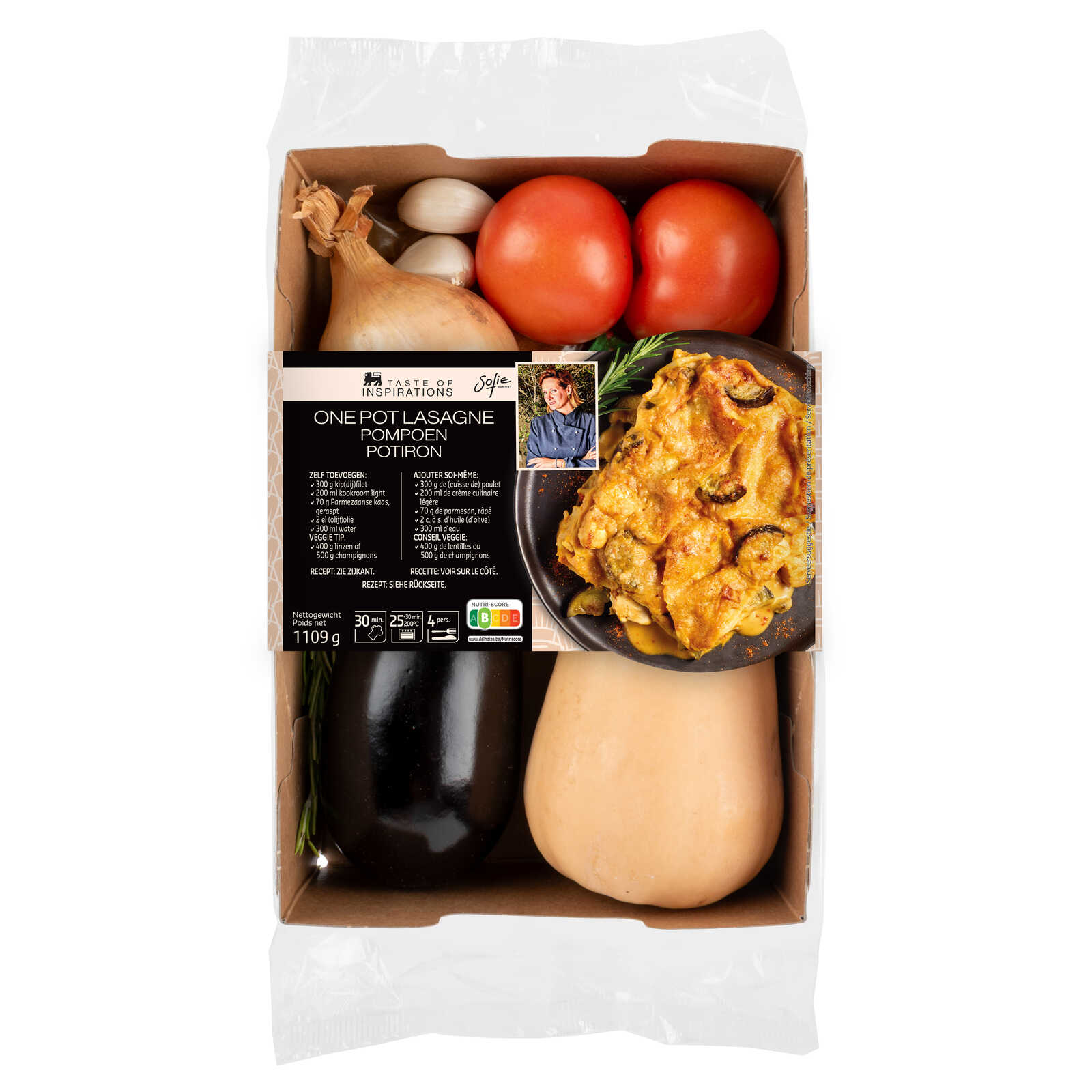 Delhaize Maaltijdbox | Pompoenlasagne