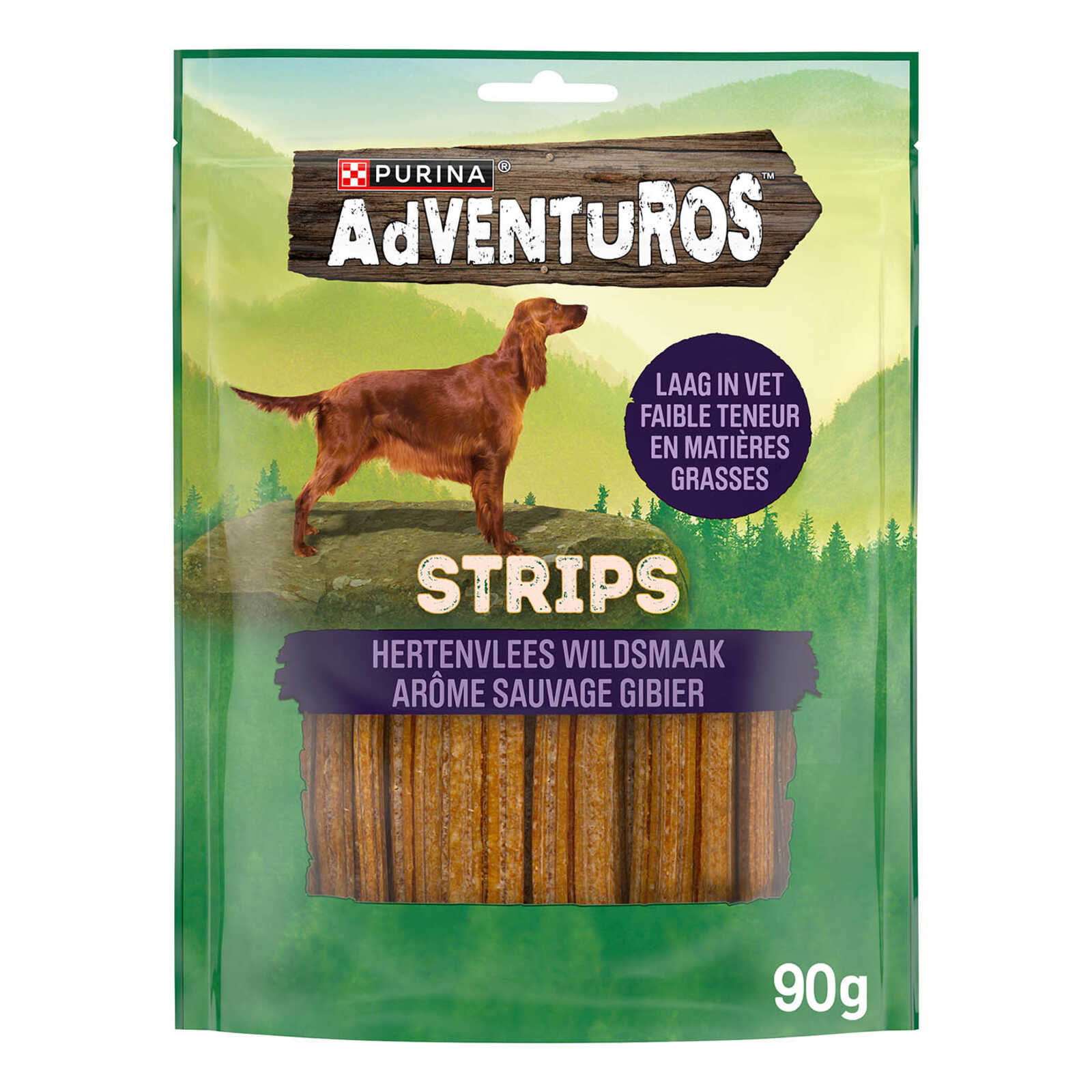 AdVENTuROS Strips | Hondensnacks | Adult | Gibier