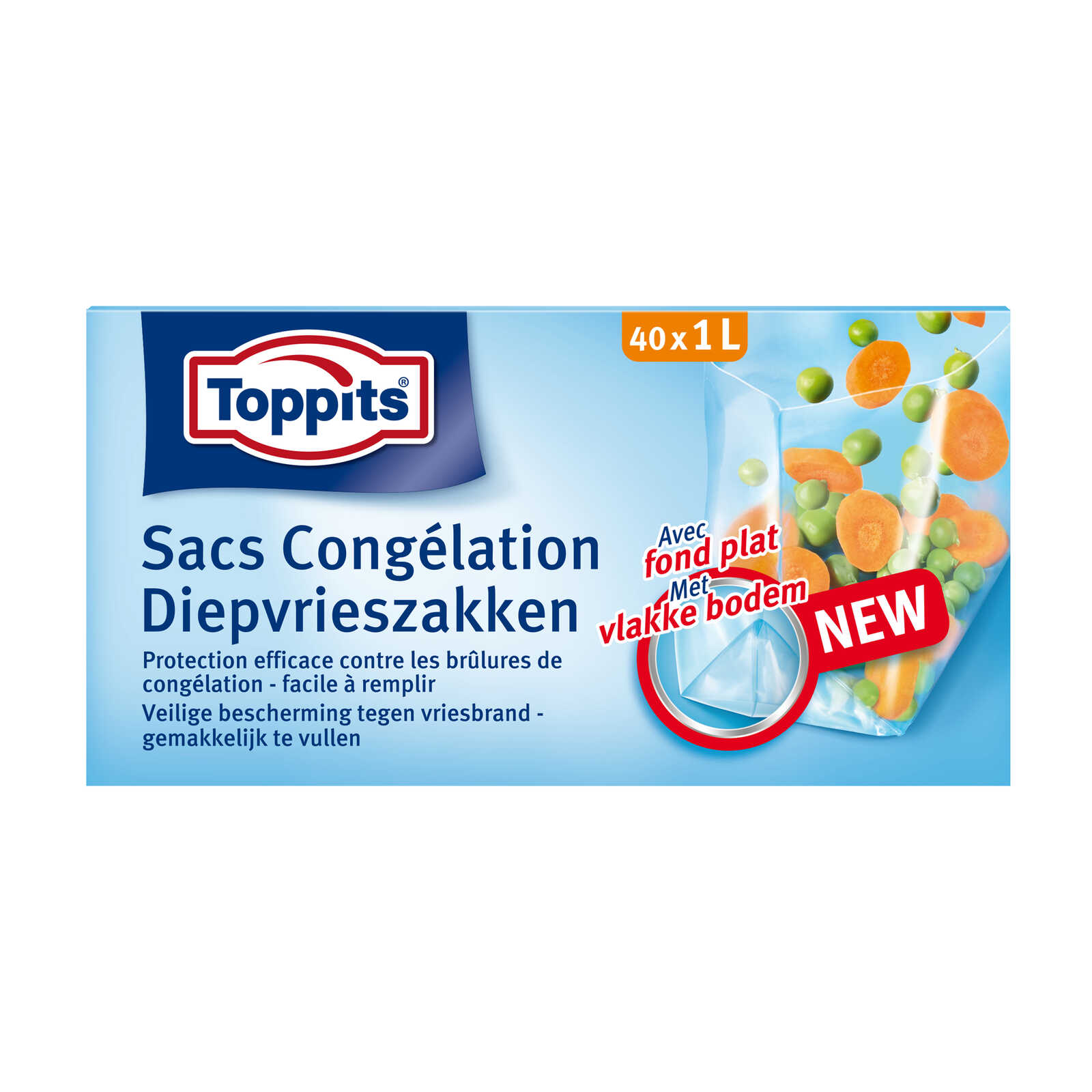 Toppits Diepvrieszakken | 1l