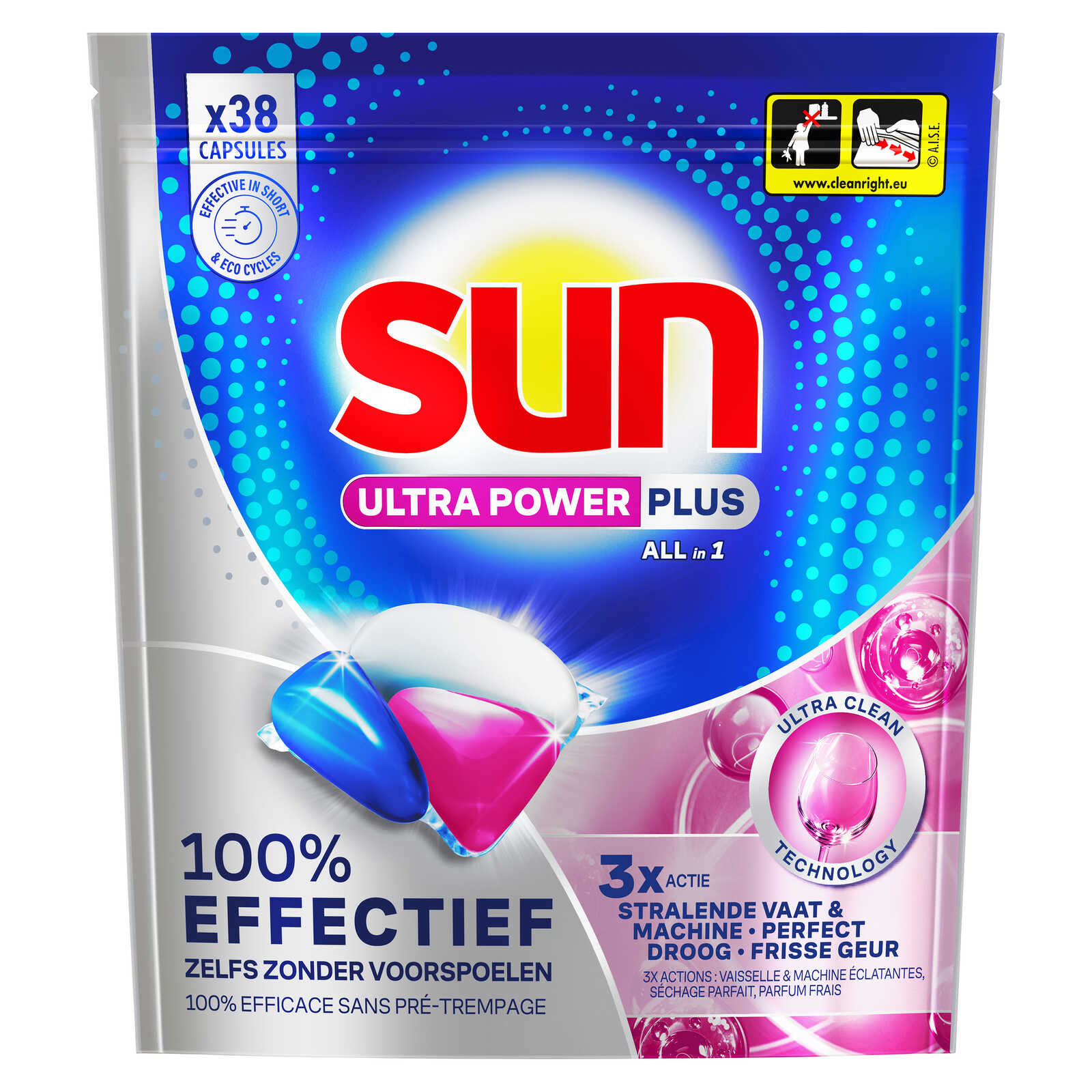 Sun Vaatwascapsules | Ultra Power Plus