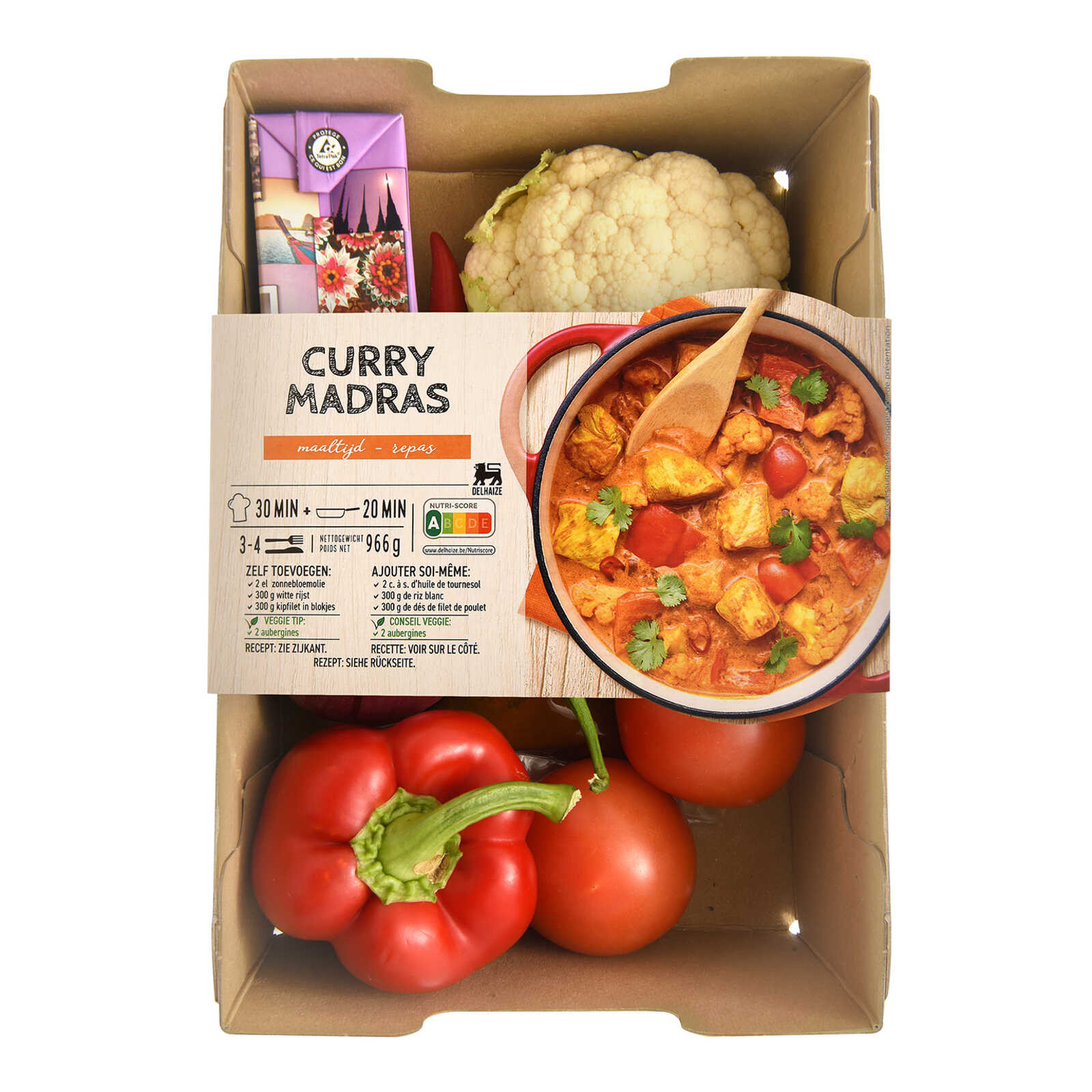 Delhaize Maaltijdbox | Curry madras