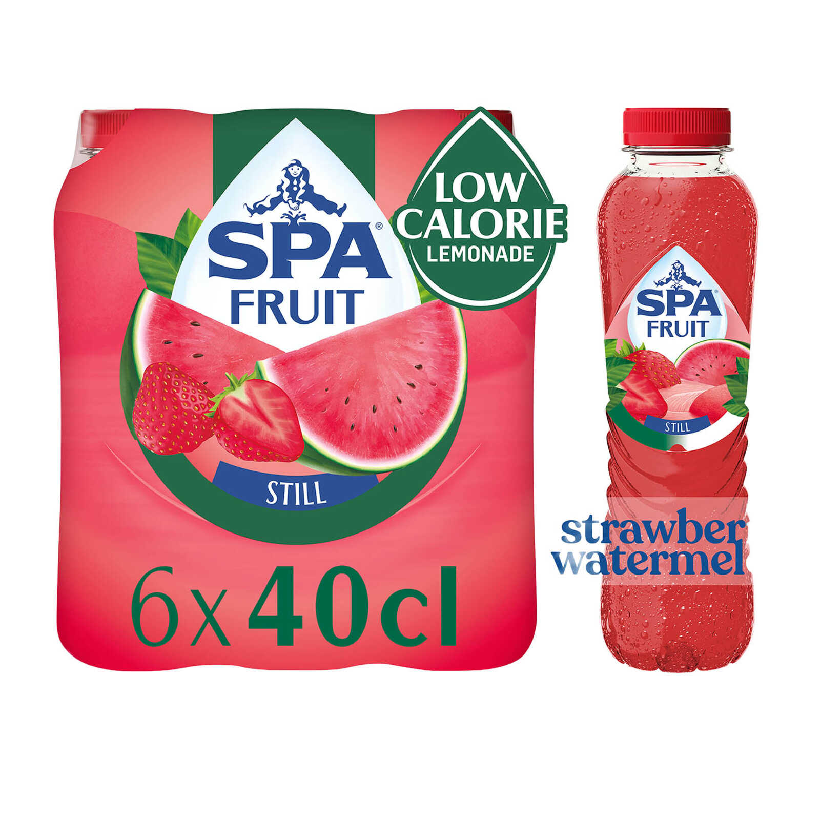 Spa Fruitlimonade | Plat | Aardbei Watermeloen