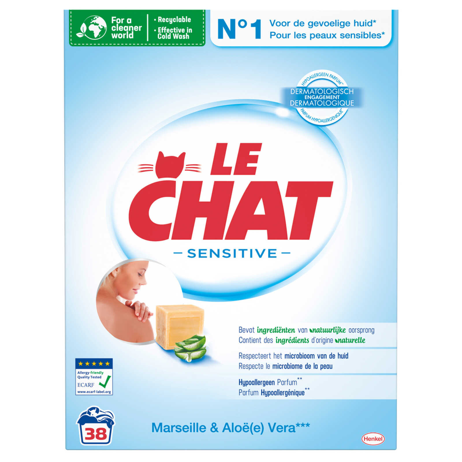 Le Chat Waspoeder | Sensitive | 2,28 KG | 40DS