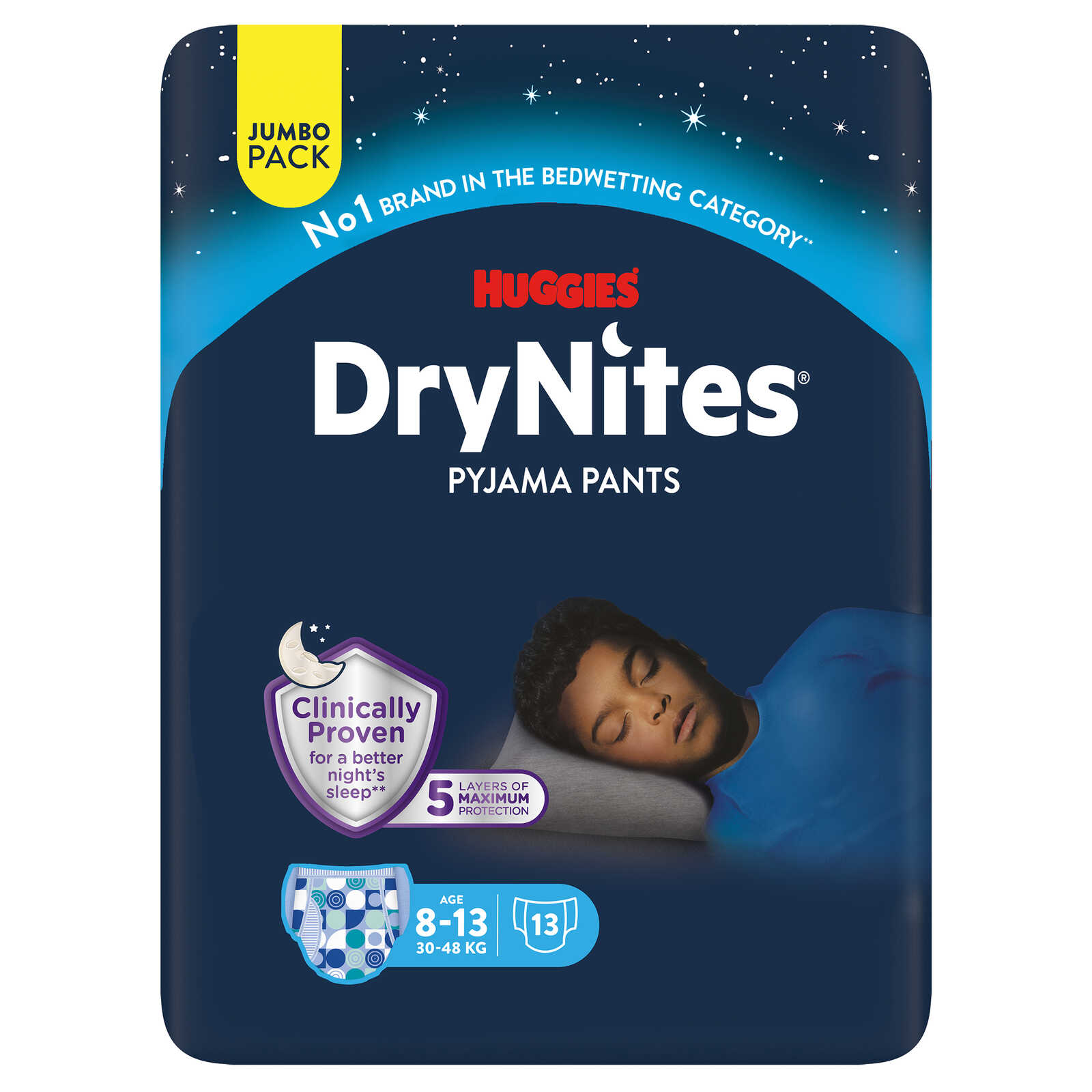 Huggies Nachtbroekjes | Jongen | Absorberend | 8-13 jaar
