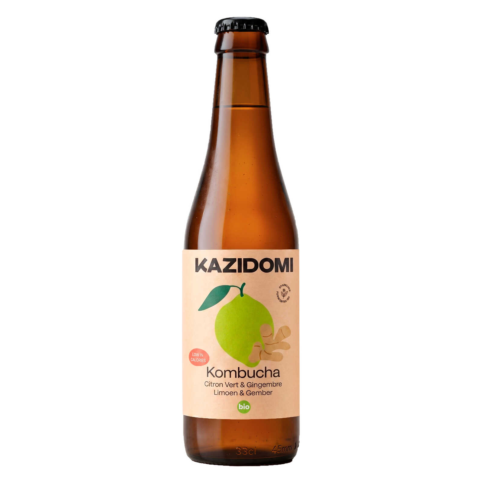 Kazidomi Kombucha | Lime& Ginger | Bio
