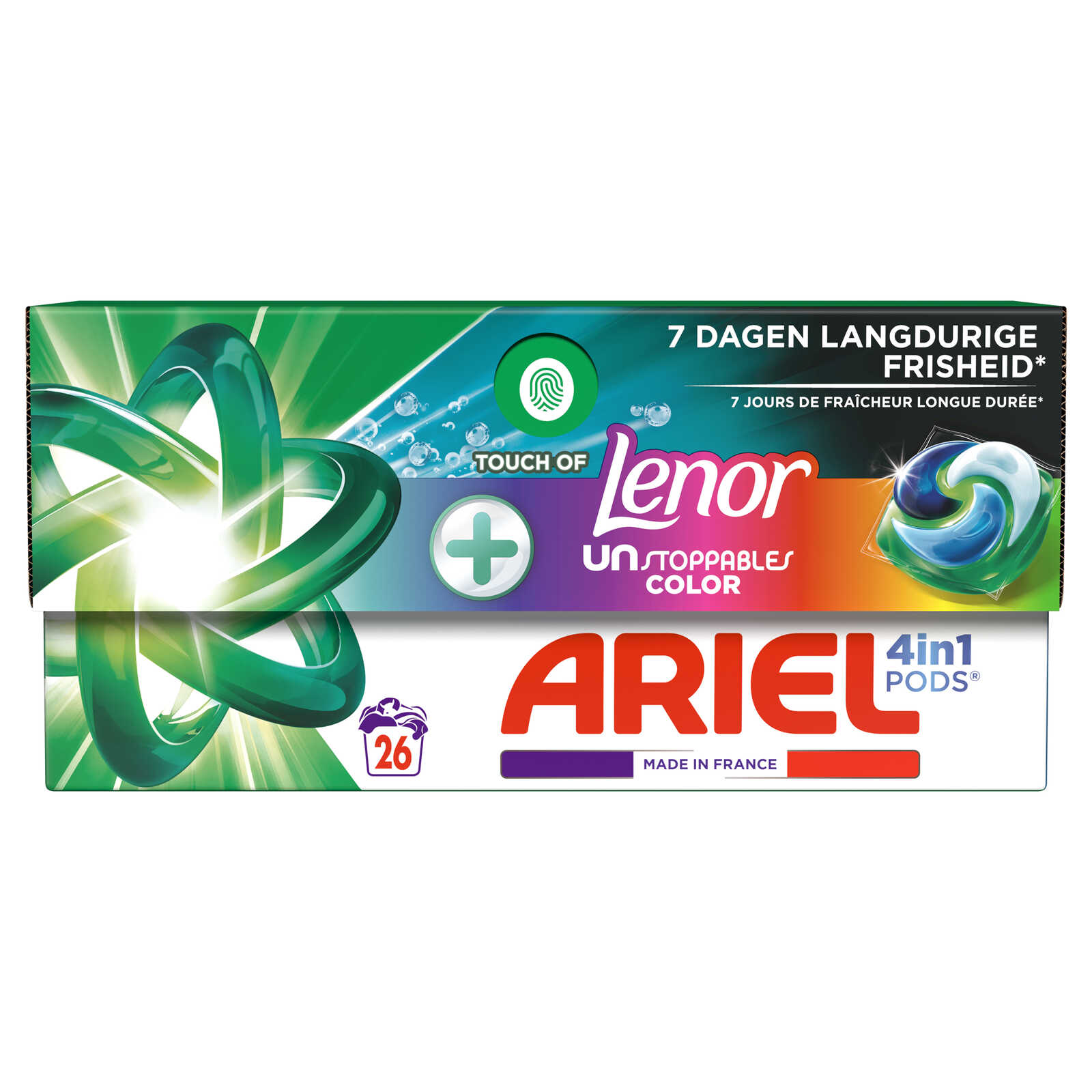 Ariel 4lin1 | Pods | Lenor touch of unstopppable