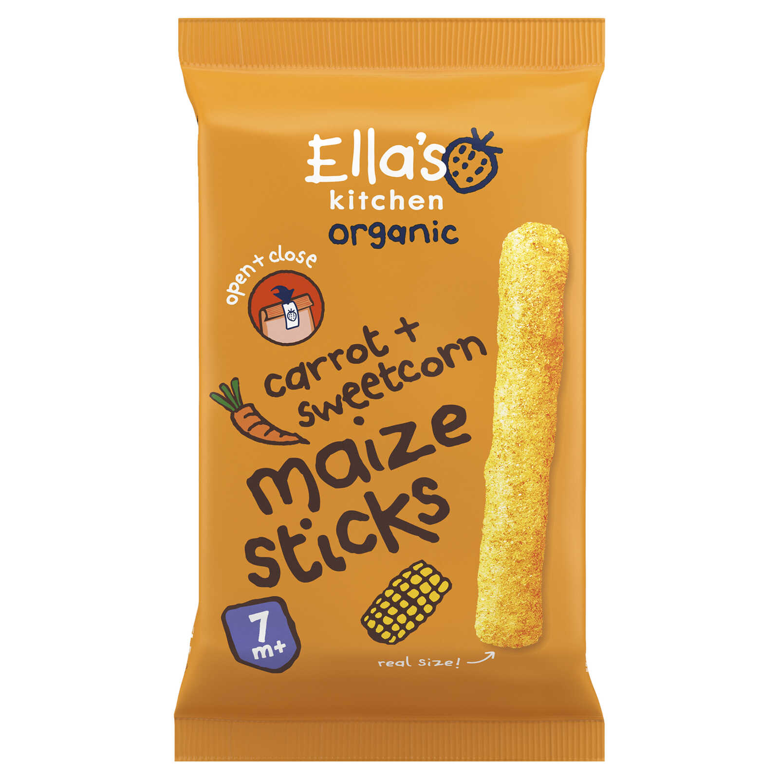 Ella's Kitchen Sticks | Mais en Wortel | 7M | Bio