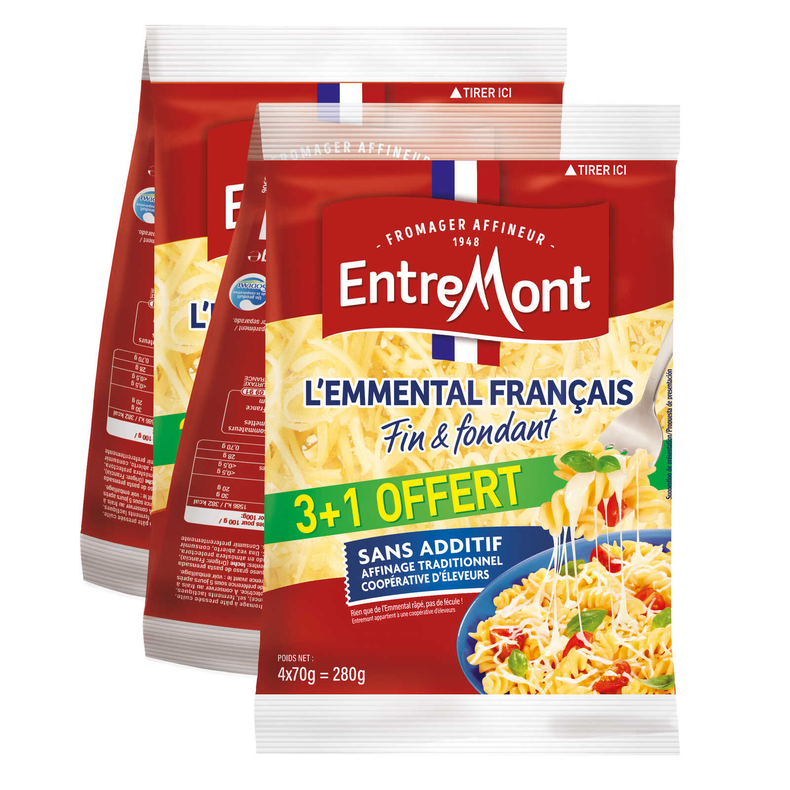 Entremont Emmental | Geraspt | 3+1
