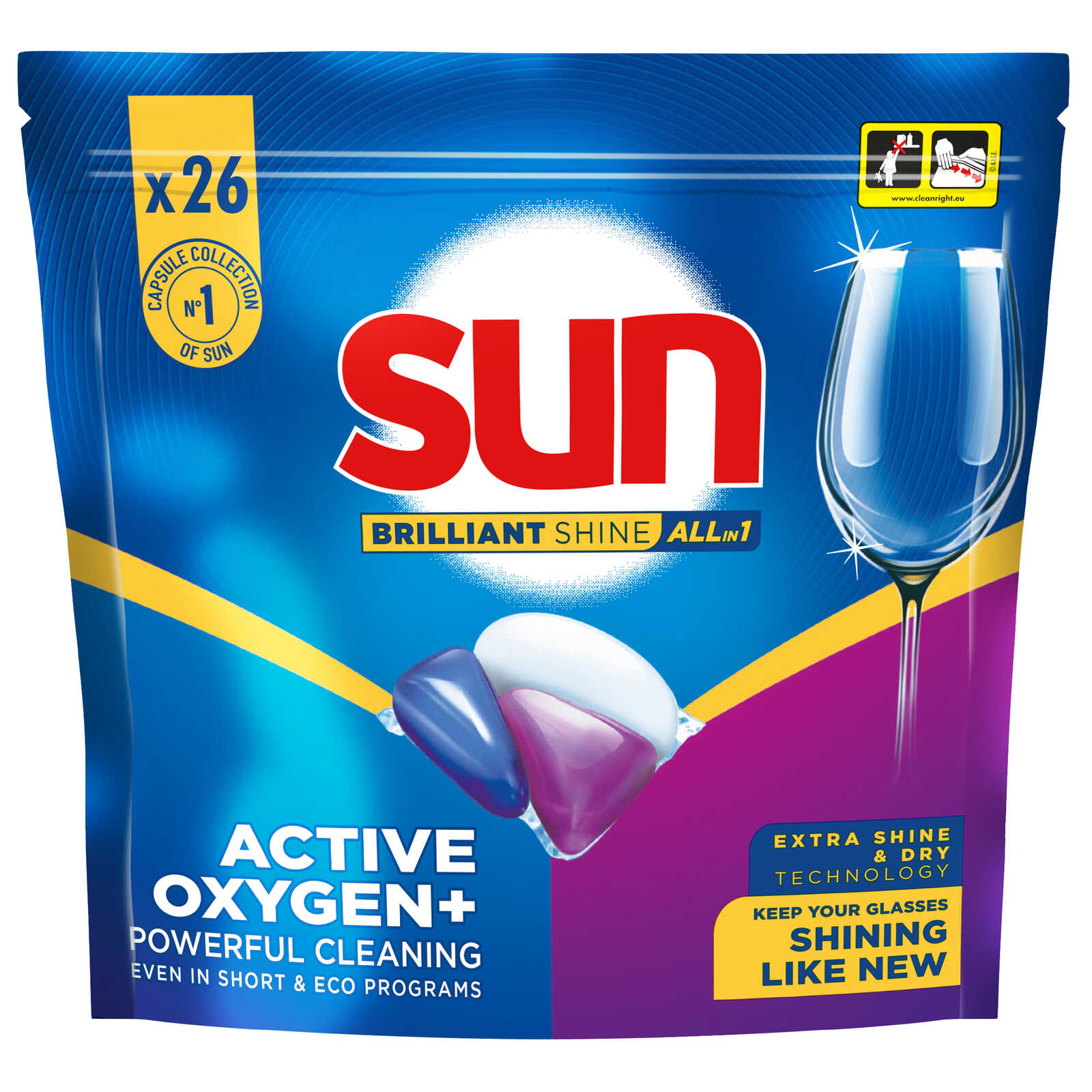 Sun Vaatwascapsules | Brillant Shine | 26t