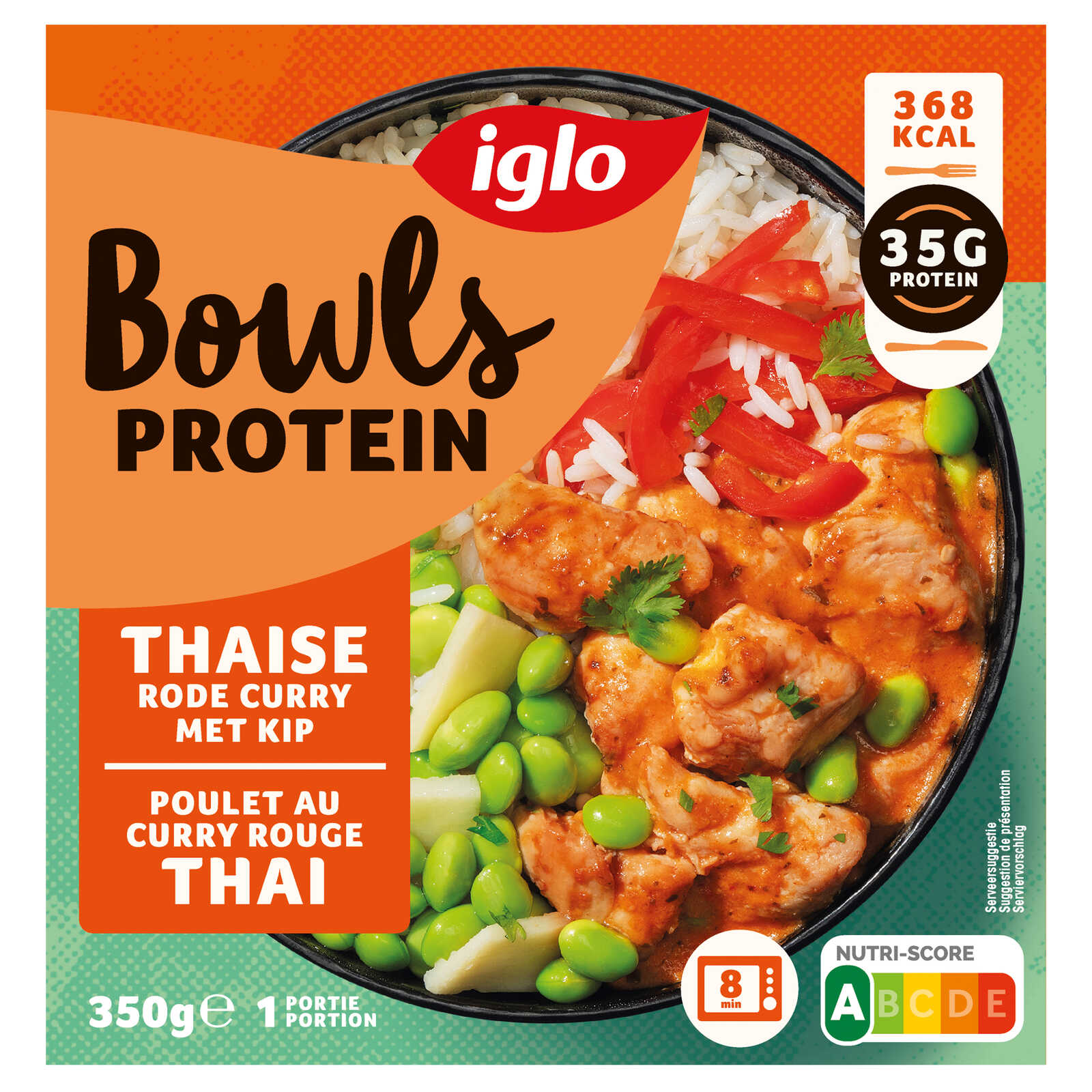 Iglo Bowl | Thaise | Rode curry | Kip