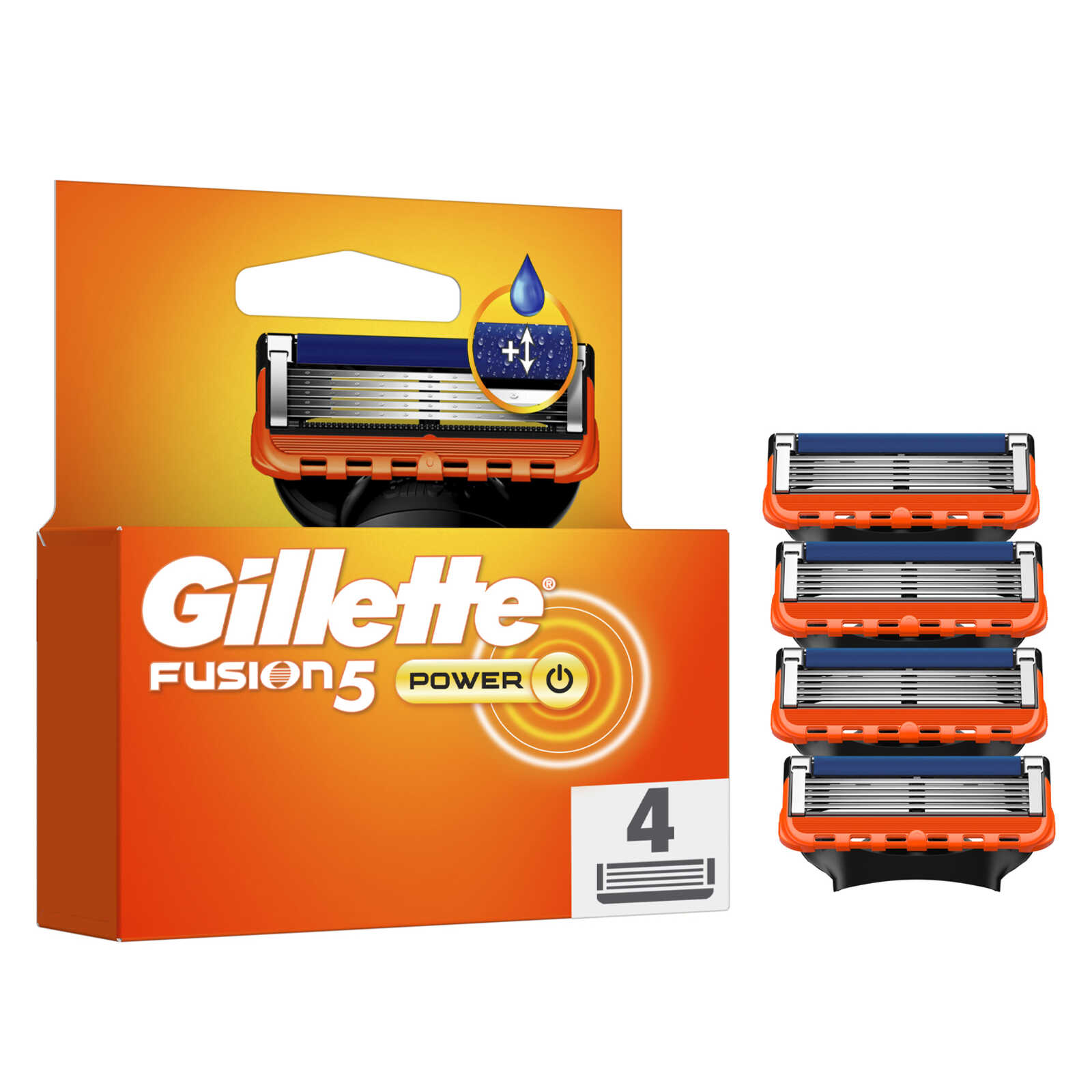 Gillette Fusion | Power | Mesjes | 4st