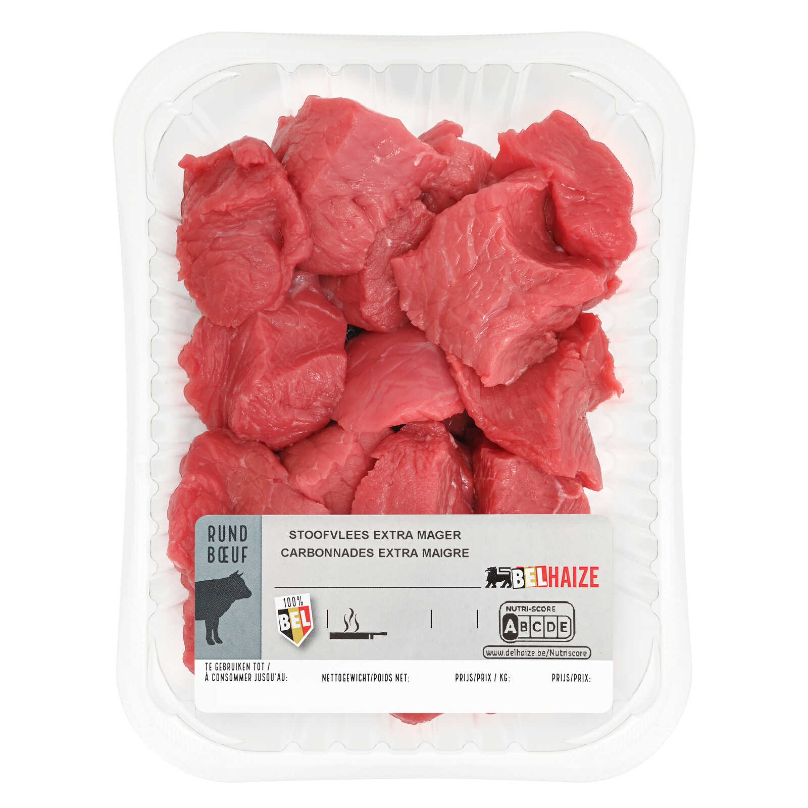 Delhaize Stoofvlees | Extra mager | Rund | Belgisch