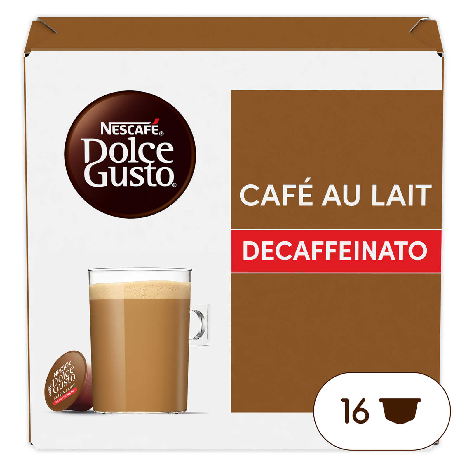 Nescafé Café au Lait cafeïnevrij | 16 capsules